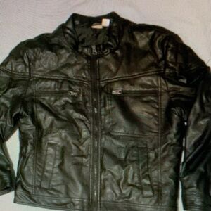 Kids Black Leather Jacket